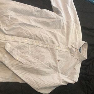 long sleeve button up polo shirt. Size Medium.